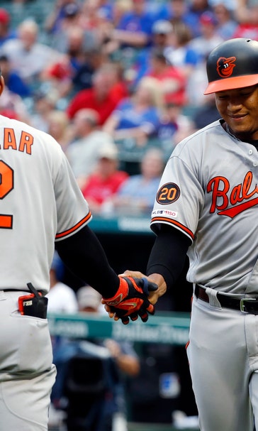 Severino hits 3 HR, makes saving play in 9th as O’s beat TEX
